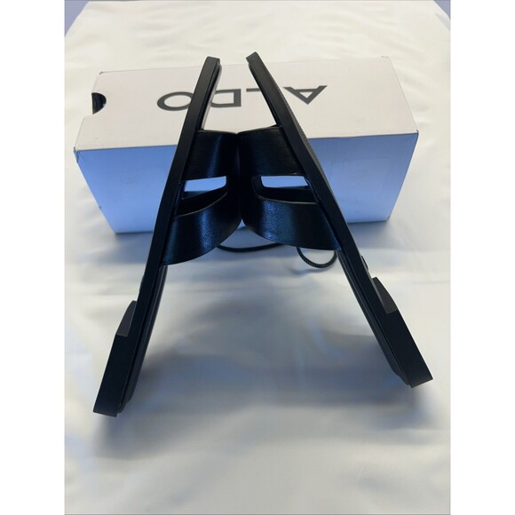 ALDO IT Sandal Black Slide In SZ 7.5 Women New in Box - Picture 4 of 9